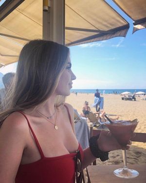 Ryan Newman is looking sexy as hell in red tank top with big boobs and cleavage