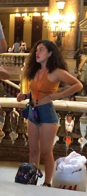 Braless and cheeky in Paris