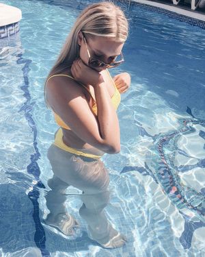 Hot 18 year old in pool