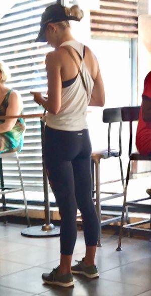 Jogger at Starbucks