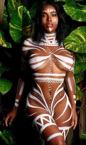 Tribal body paint