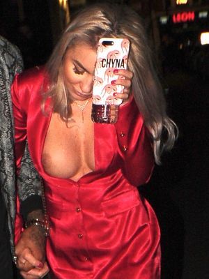 Chyna Ellis boob slip at Ultimate Boxer AAA Boxing Event