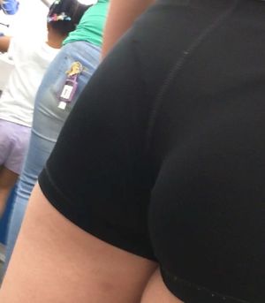 Visible thong at old navy