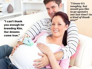 Yes let's go do you want to lead me by my 12" dick as you did at the breeding party oh your boobs are bigger ready for a black cock oh yes!