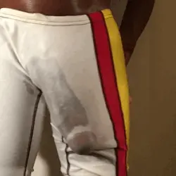 wet white shorts