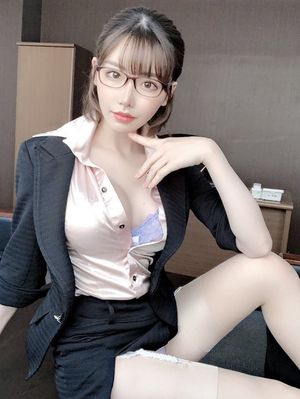 Asian wearing a sexy business suit