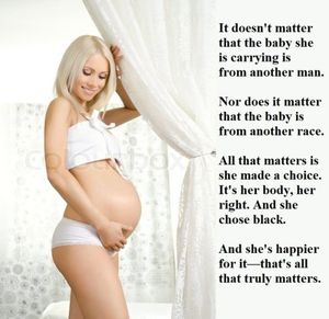 In this case the woman has been well satisfied