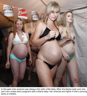 Pregnant women walk the walk