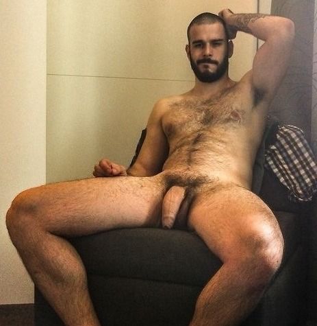 good looking hairy guy nice cock