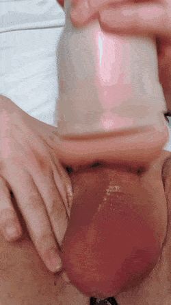 Nice cock fucking a fleshlight