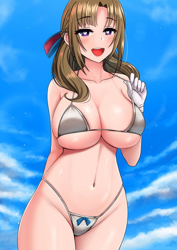 bikini oosuki_mamako swimsuits tagme tsuujou_kougeki_ga_zentai_kougeki_de_ni-kai_kougeki_no_okaasan_wa_suki_desu_ka? undressing