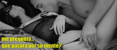 su imaginación vuela cuando se pone la venda