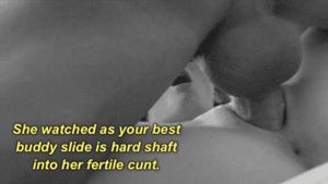 Watching herself get penetrated