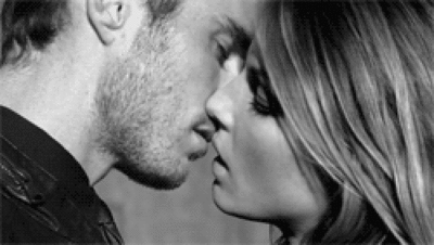 Hot couple having passionate make out session