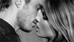 Hot couple having passionate make out session