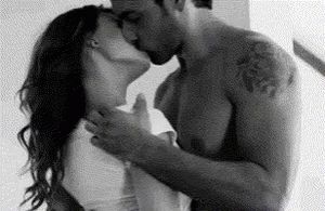 Hot couple hot kiss
