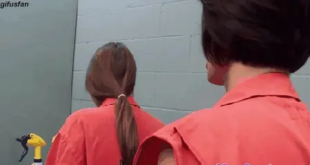 Mature lesbian convict likes the new meat