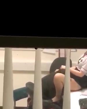 Man's Having His Dessert After Lunch In His Office