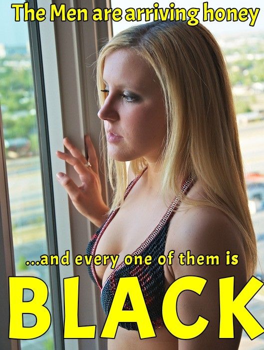 wife awaits the arrival of black guys who will fuck her in front of you