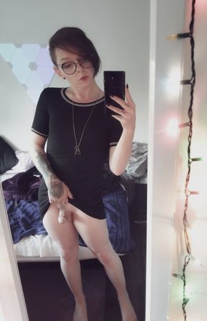 showing off her little itty bitty clitty