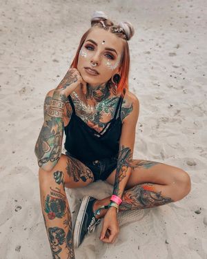 Tattooed Rave Babe