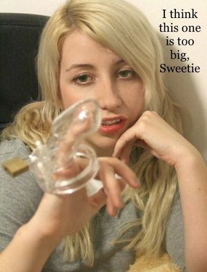 chastity captions