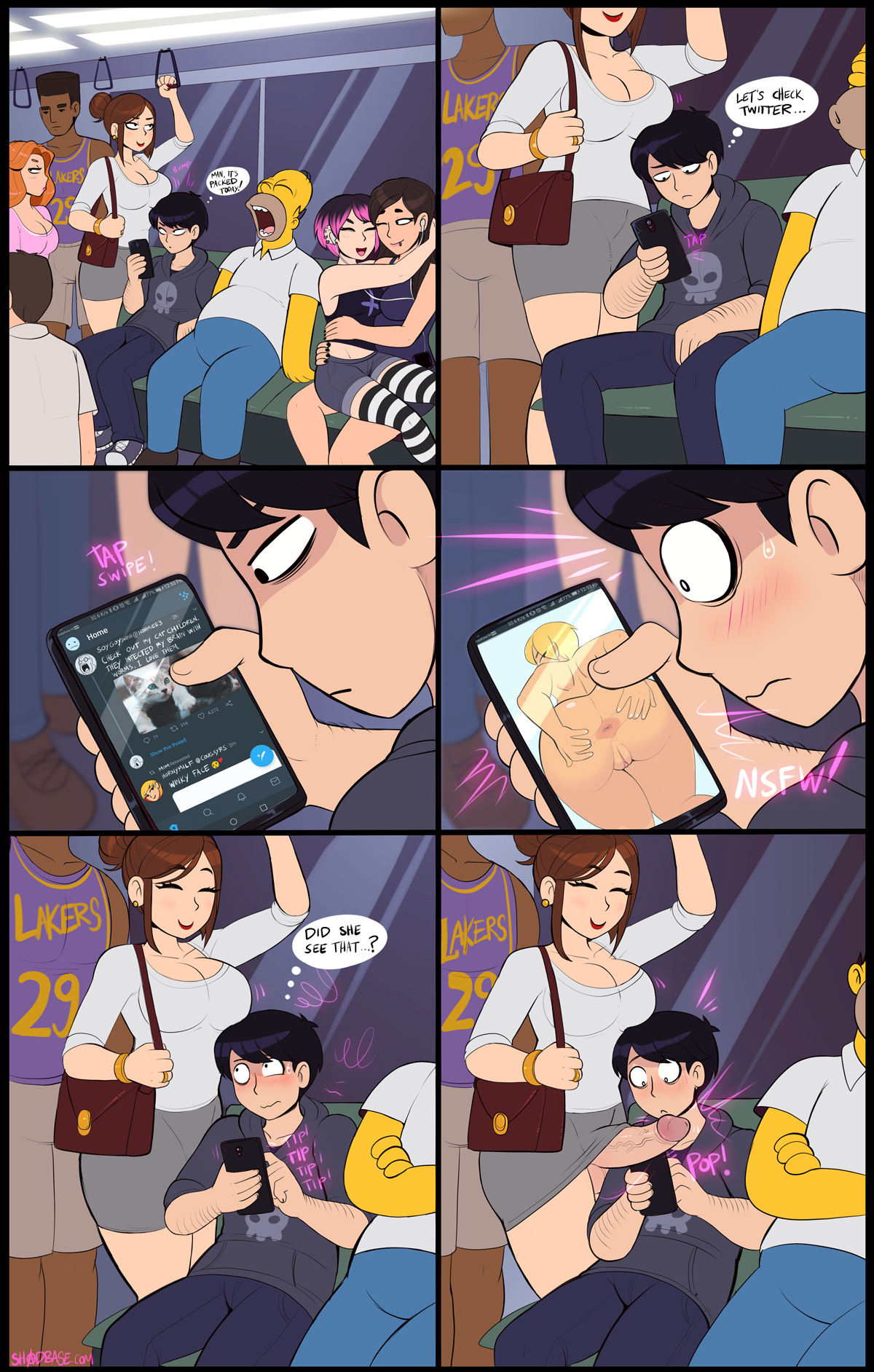 Checking Twitter In Public - Shadman