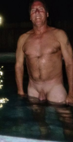 Relaxed in cold water