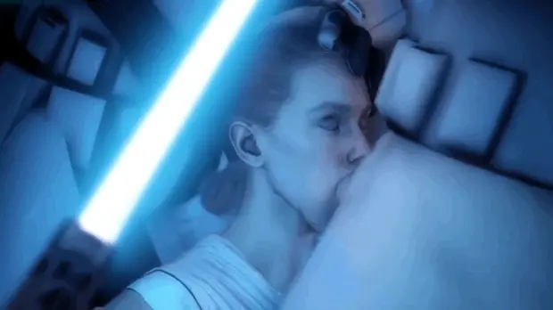 Rey deepthroating stormtrooper