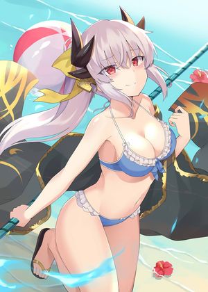 100percent bikini fate/grand_order horns kiyohime_(fate/grand_order) swimsuits
