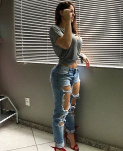 Ripped denim