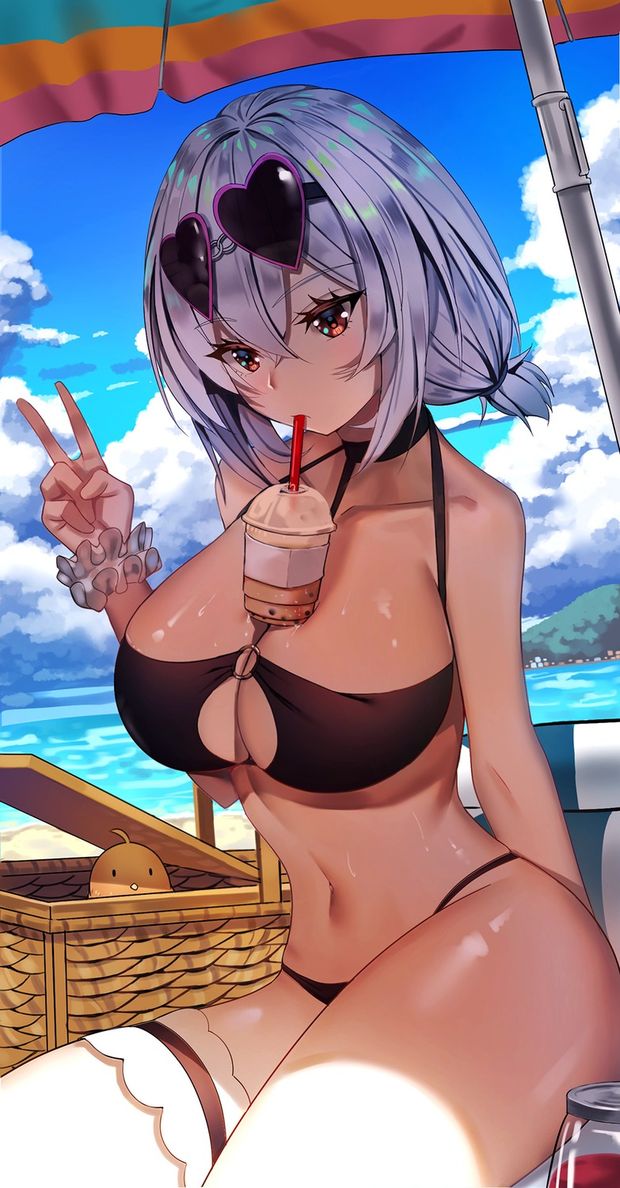 azur_lane bikini cleavage garter sirius_(azur_lane) swimsuits tutler