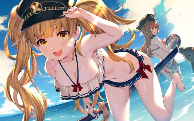 akanagi_youto bikini cleavage swimsuits tagme