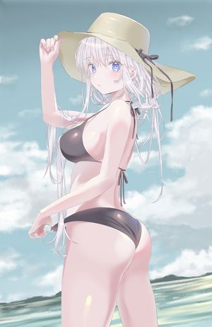 ass azuki_(ckxs7444) bikini swimsuits