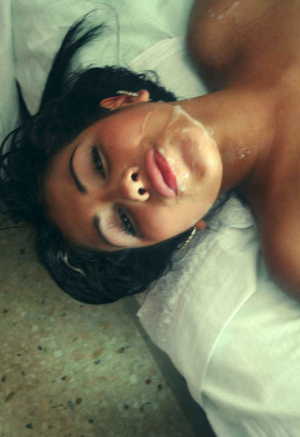 cum slut loves your cum on her face