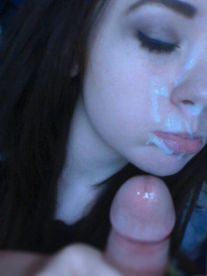 cute teen loves facials