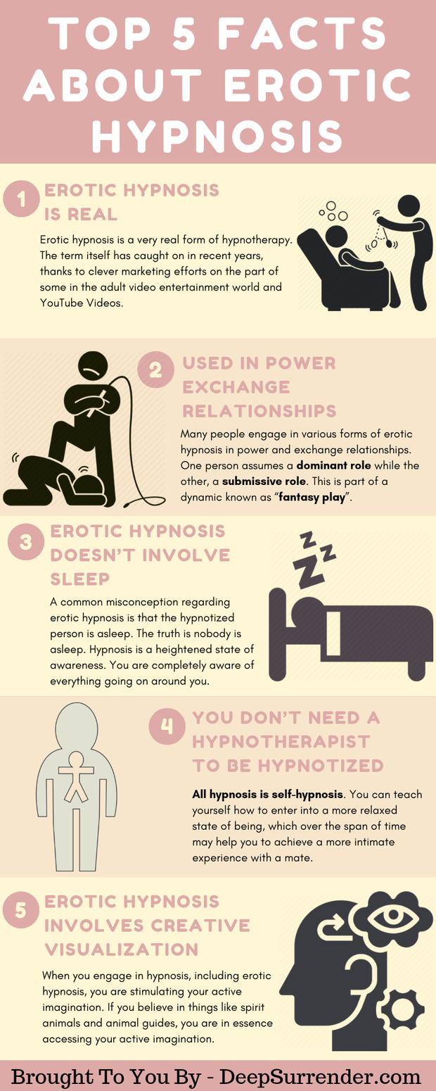 Check out the top 5 benefits if erotic hypnosis.
