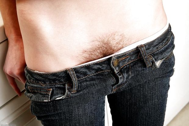Jeans Pubic hair