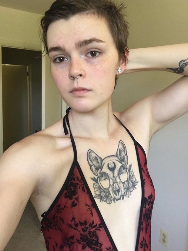 flat short hair