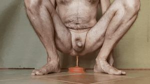 I'm with a plunger in my ass