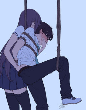 Blushing and hanging