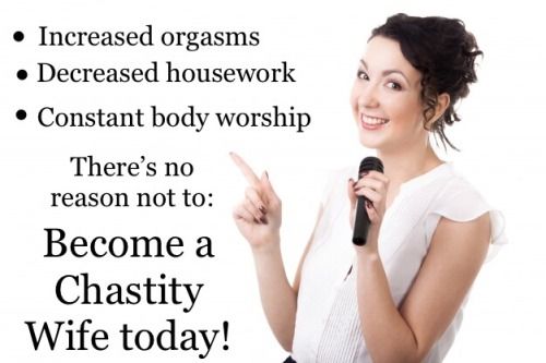 chastity captions