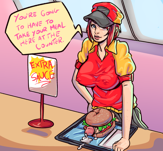 Special Offer at the Dickbuns Fast Food....