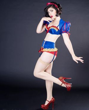 Snow White Heels and Lingerie