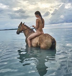 Giirl on a horse