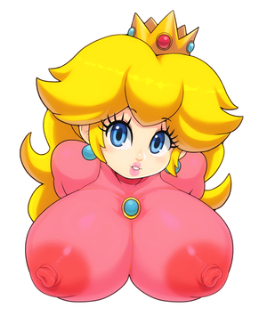 princess peach tetona 2