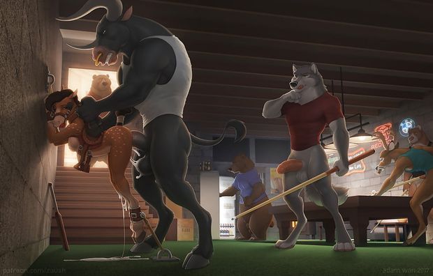 A pony slut for all the guys to use at their leisure for Game Night.