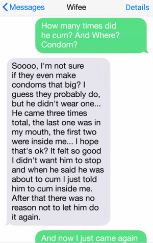 Hot wife text confessions