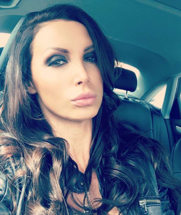 Nikki Benz in a car