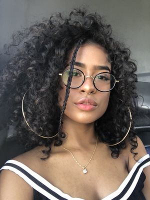 ebony curly glasses